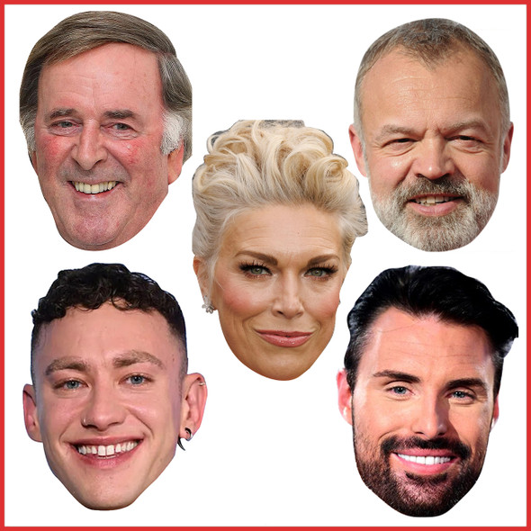 Eurovision 2024 Mask Pack 1 Fancy Dress Cardboard Celebrity Face Mask