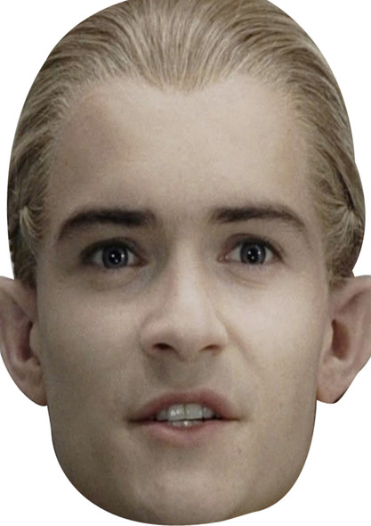 Lotr Legolas Fancy Dress Cardboard Celebrity Face Mask