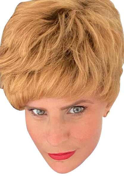 Sue Tuke - Charity Shop Sue Celebrity Fancy Dress Cardboard Face Mask