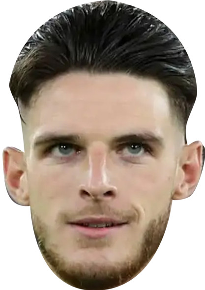 Declan Rice - England Euros 2024 Celebrity Party Face Mask | Fancy Dress