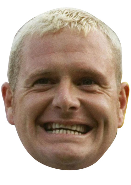 Gazza '96 - Blond - Paul Gascoigne Celebrity Party Face Mask | Fancy Dress