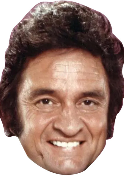 Johnny Cash Celebrity Party Face Mask | Fancy Dress
