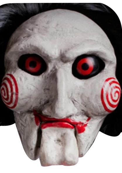 Jigsaw - Saw Puppet Celebrity Party Face Mask | Fancy Dress Cardboard Mask