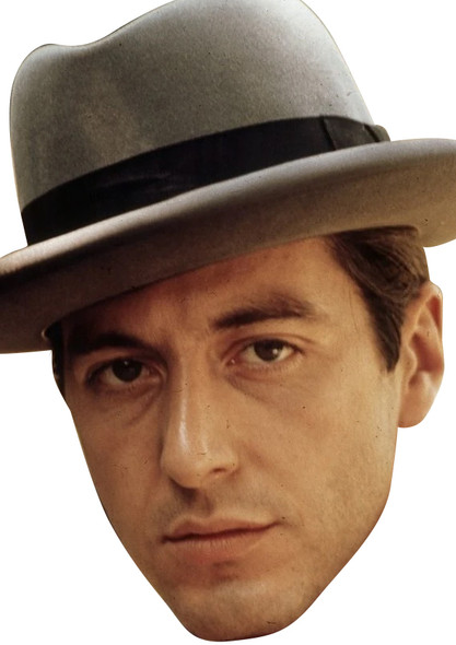 Michael Corleone - The Godfather - Al Pachino Celebrity Party Face Mask | Fancy Dress Cardboard Mask