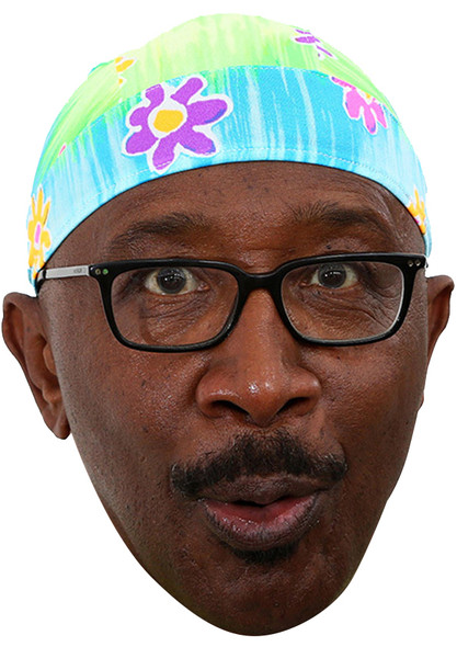 Mr Motivator Celebrity Party Face Mask | Fancy Dress Cardboard Mask