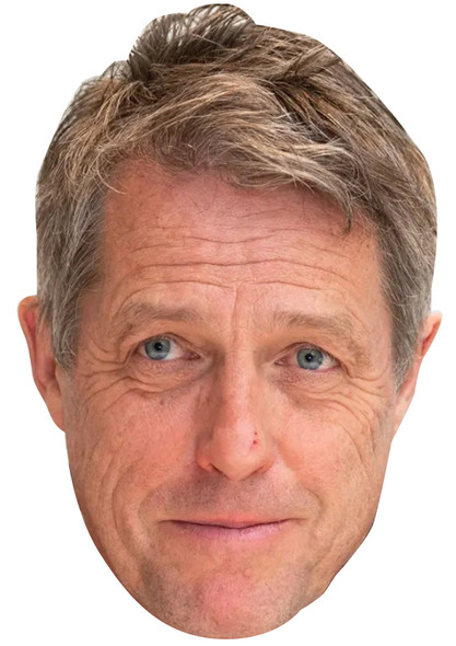 Hugh Grant 2024 Celebrity Party Face Mask | Fancy Dress Cardboard Mask