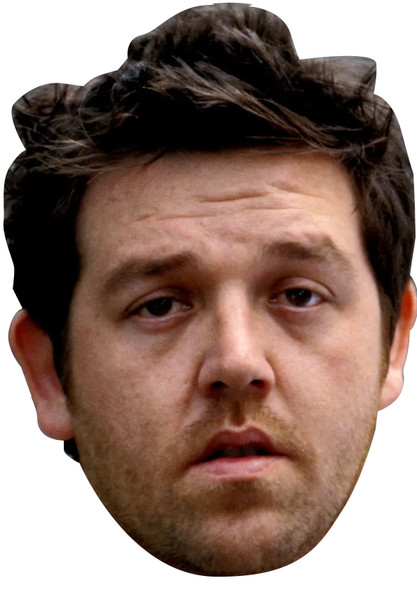 Nick Frost - Shaun Of The Dead Celebrity Party Face Mask | Fancy Dress Cardboard Mask