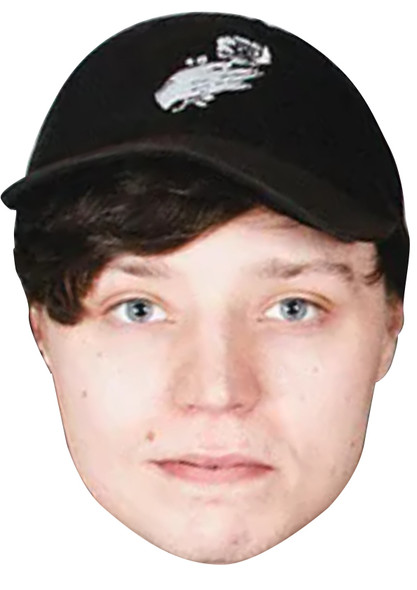 Alec Westover - Carpool Celebrity Party Face Mask | Fancy Dress Cardboard Mask