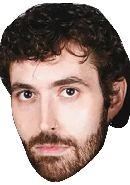 Stoph Colasanto - Carpool Celebrity Party Face Mask | Fancy Dress Cardboard Mask