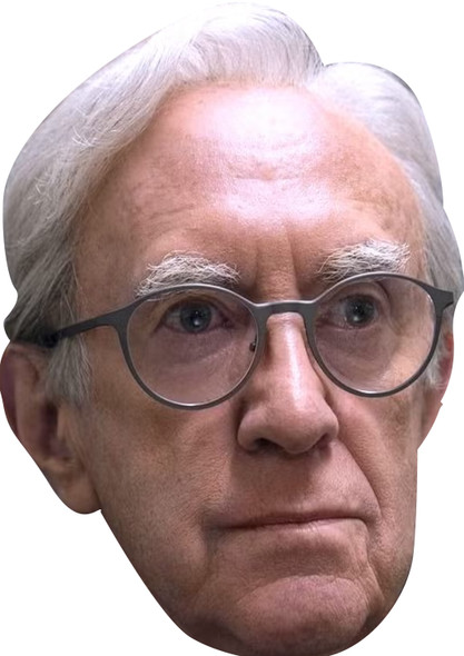 Jonathan Pryce - Mike Evans - The 3 Body Problem Celebrity Party Face Mask | Fancy Dress Cardboard Mask