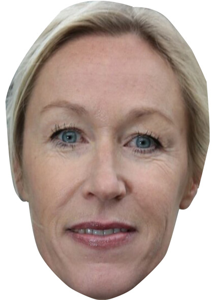 Trine Wiggen - Billionaire Island Celebrity Party Face Mask | Fancy Dress Cardboard Mask