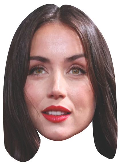 Ana De Armas Celebrity Party Face Mask | Fancy Dress Cardboard Mask