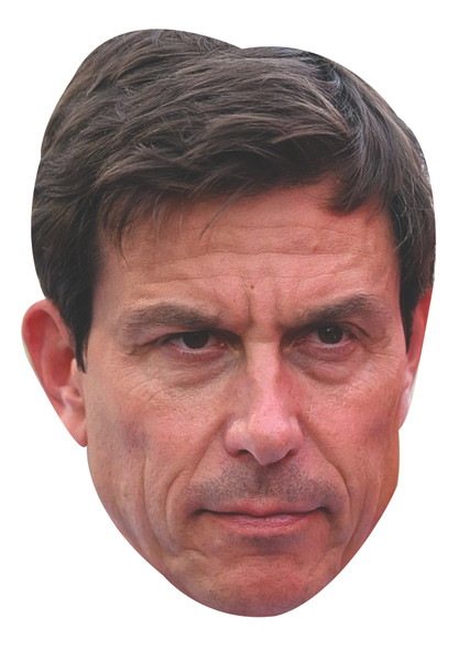 Toto Wolff F1 Celebrity Party Face Fancy Dress Cardboard Mask