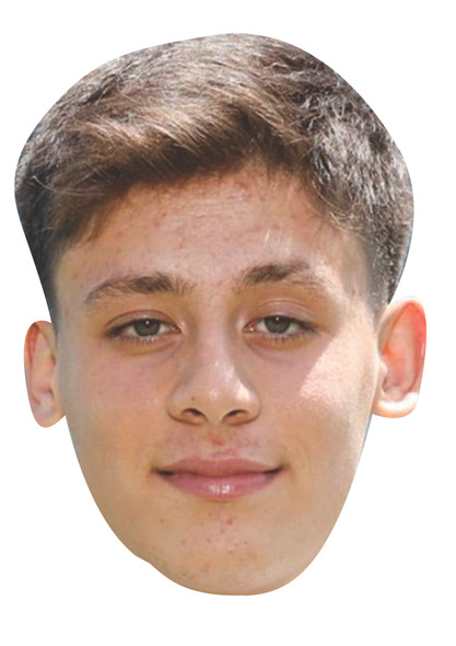 ARDA GULER Football Celebrity Party Face Fancy Dress Cardboard Mask