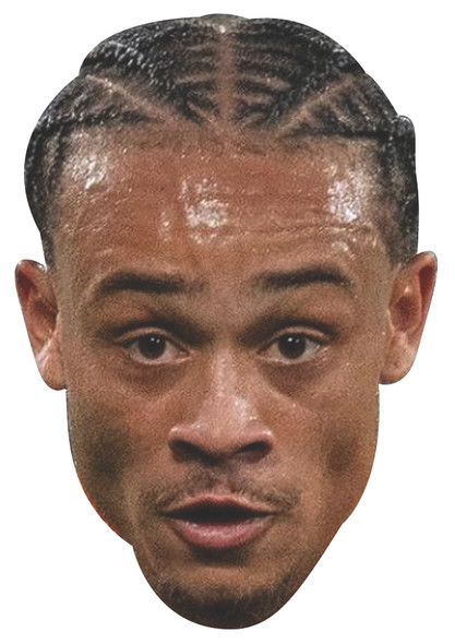 Xavi Simons Football Celebrity Party Face Fancy Dress Cardboard Mask