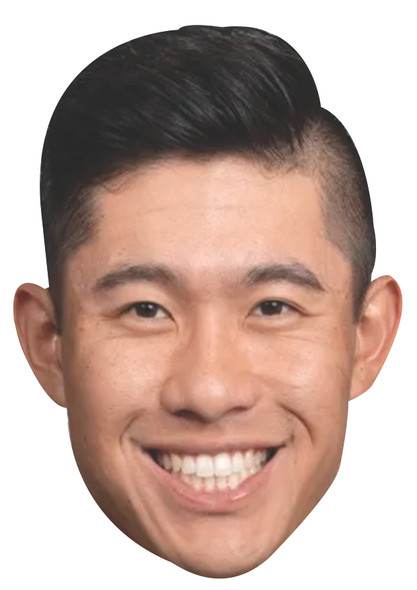 Collin Morikawa Golf Celebrity Party Face Fancy Dress Cardboard Mask