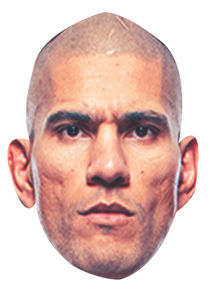 Alex Pereira MMA Celebrity Party Face Fancy Dress Cardboard Mask