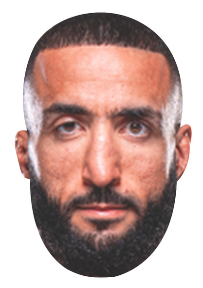 Belal Muhammad MMA Celebrity Party Face Fancy Dress Cardboard Mask