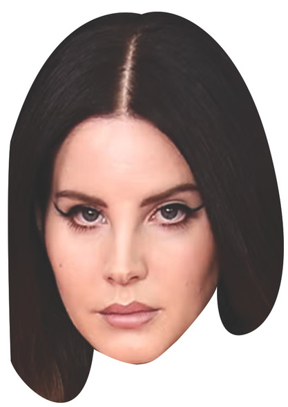 Lana Del Ray Celebrity Party Face Mask | Fancy Dress Cardboard Mask