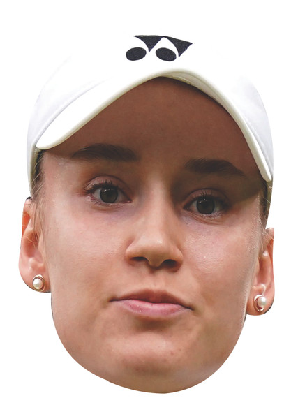 Elena Rybakina Tennis Celebrity Party Face Mask | Fancy Dress Cardboard Mask