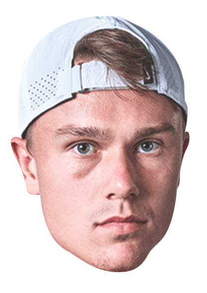 Holger Rune Tennis Celebrity Party Face Mask | Fancy Dress Cardboard Mask