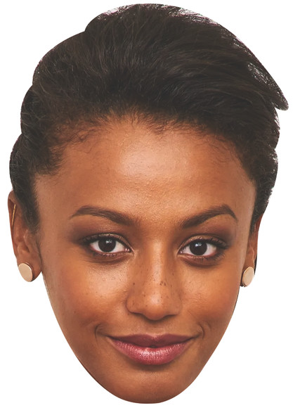 Shalom Brune-Franklin Baby Reindeer Celebrity Party Face Mask | Fancy Dress Cardboard Mask