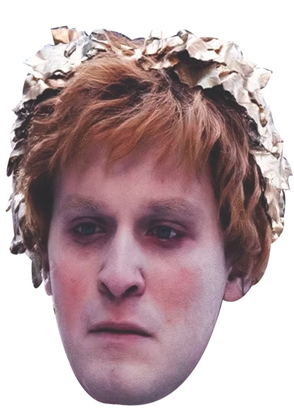 Fred Hechinger - Caracalla - Gladiator 2 Celebrity Party Face Mask | Fancy Dress Cardboard Mask