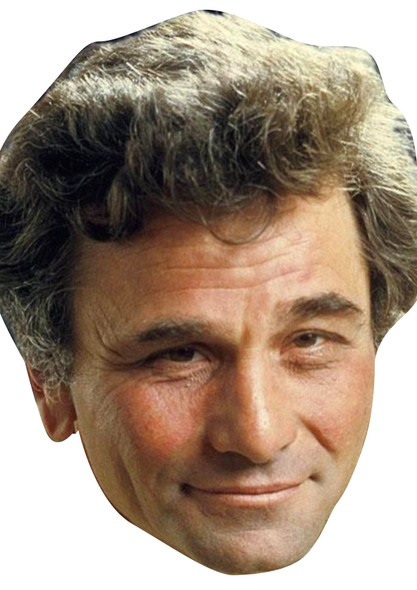 Columbo Celebrity Party Face Mask | Fancy Dress Cardboard Mask