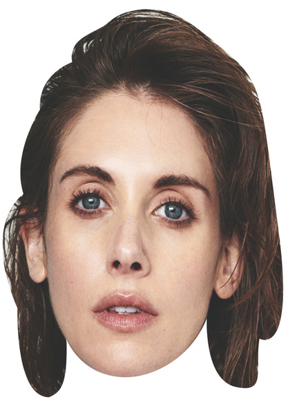 Alison Brie Celebrity Party Face Mask | Fancy Dress Cardboard Mask