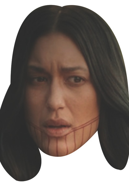 Julia Jones Celebrity Party Face Mask | Fancy Dress Cardboard Mask