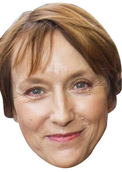 Lia Williams Celebrity Party Face Mask | Fancy Dress Cardboard Mask