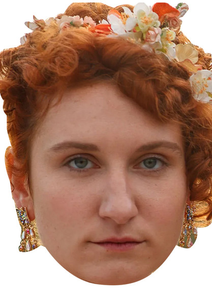 Bessie Carter - Bridgerton Celebrity Party Face Mask | Fancy Dress Cardboard Mask