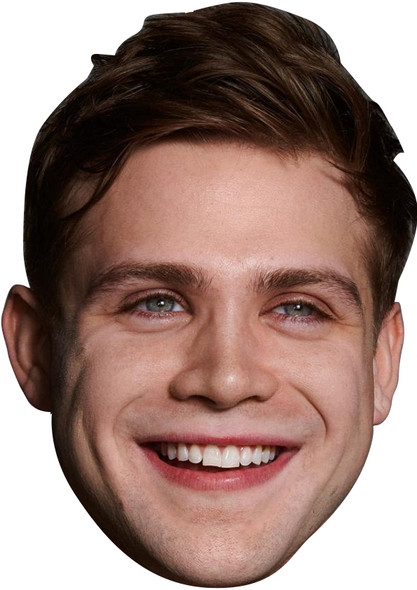 Leo Woodall 2025 Celebrity Party Face Mask | Fancy Dress Cardboard Mask