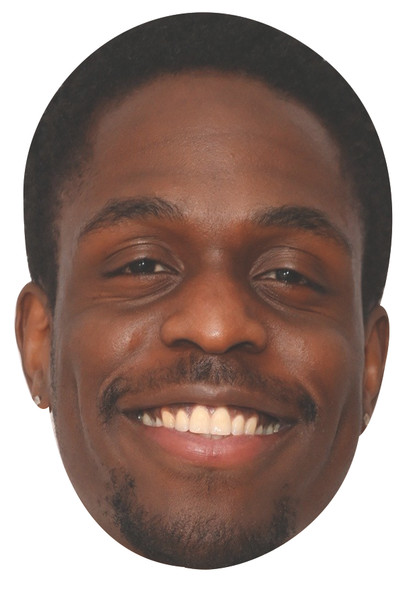 Jordan Peters Celebrity Party Face Mask | Fancy Dress Cardboard Mask