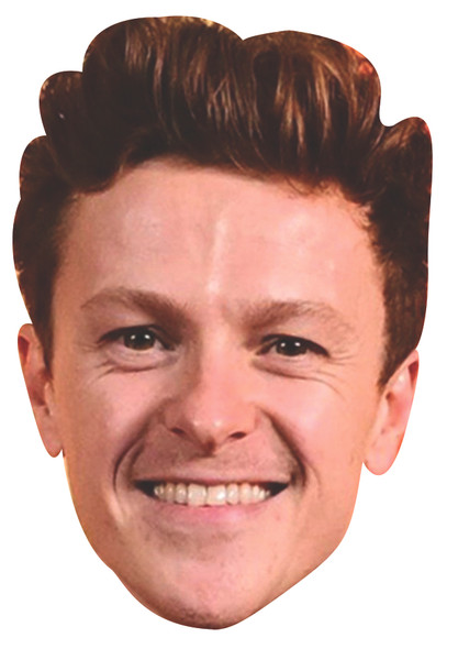Jonny Weldon 2025 Celebrity Party Face Mask | Fancy Dress Cardboard Mask