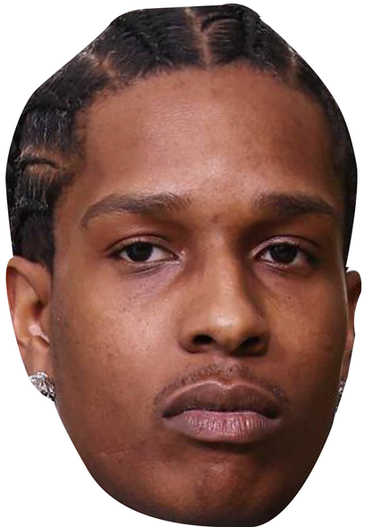 Asap Rocky Celebrity Party Face Mask | Fancy Dress Cardboard Mask