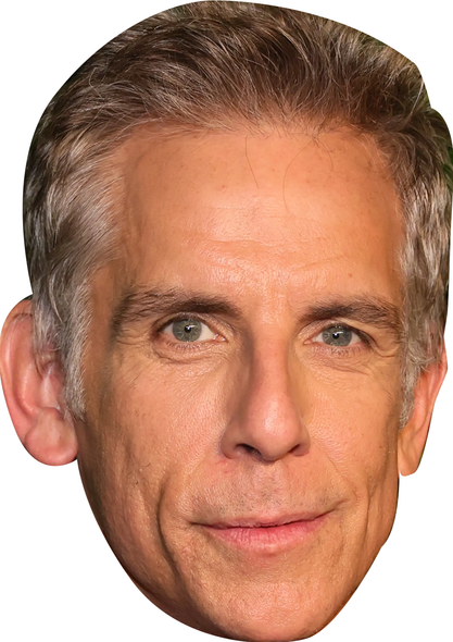 Ben Stiller 2025 Celebrity Party Face Mask | Fancy Dress Cardboard Mask