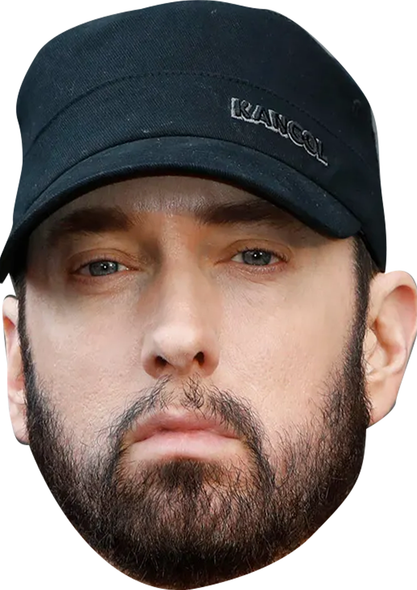 Eminem 2025 Celebrity Party Face Mask | Fancy Dress Cardboard Mask