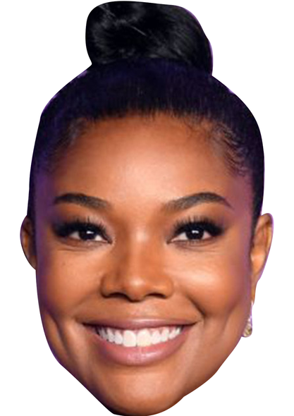Gabrielle Union Celebrity Party Face Mask | Fancy Dress Cardboard Mask