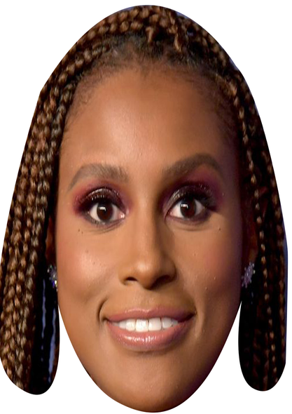 Issa Rae Celebrity Party Face Mask | Fancy Dress Cardboard Mask