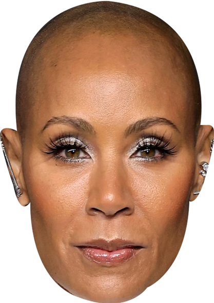 Jada Pinkett Celebrity Party Face Mask | Fancy Dress Cardboard Mask