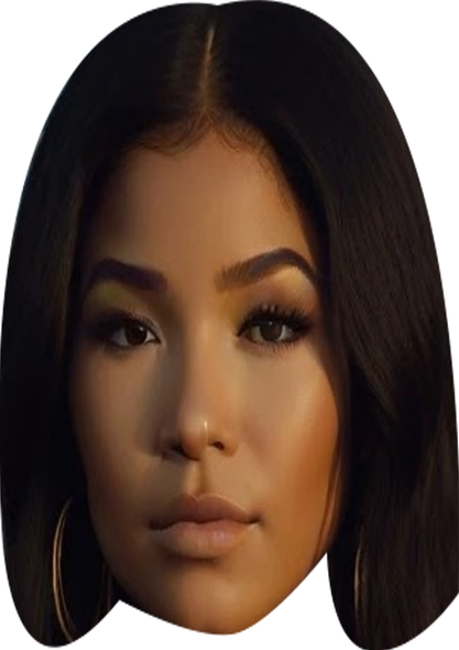 Jhenã© Aiko Celebrity Party Face Mask | Fancy Dress Cardboard Mask