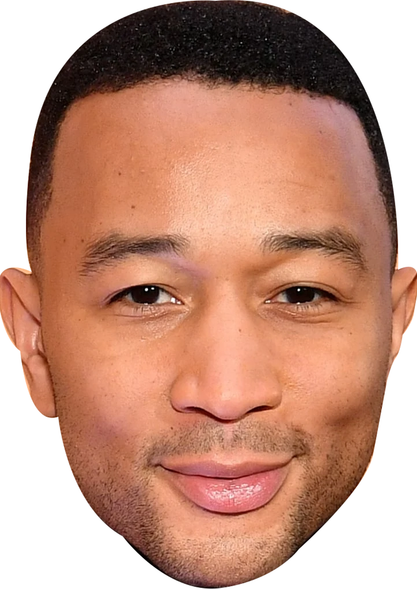 John Legend 2025 Celebrity Party Face Mask | Fancy Dress Cardboard Mask
