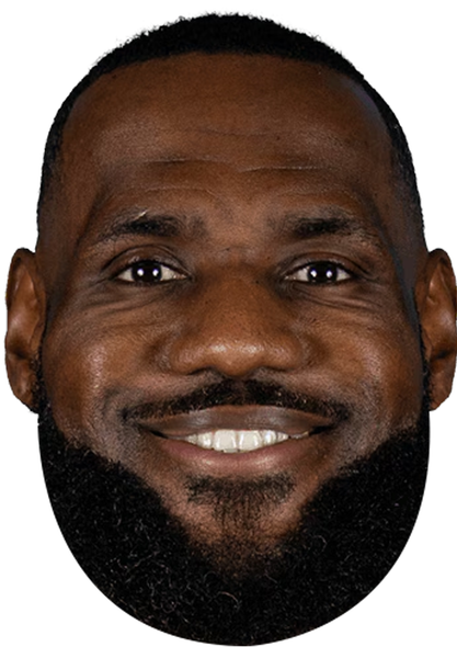 Lebron James C Celebrity Party Face Mask | Fancy Dress Cardboard Mask
