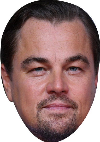 Leonardo Dicaprio 2025 Celebrity Party Face Mask | Fancy Dress Cardboard Mask