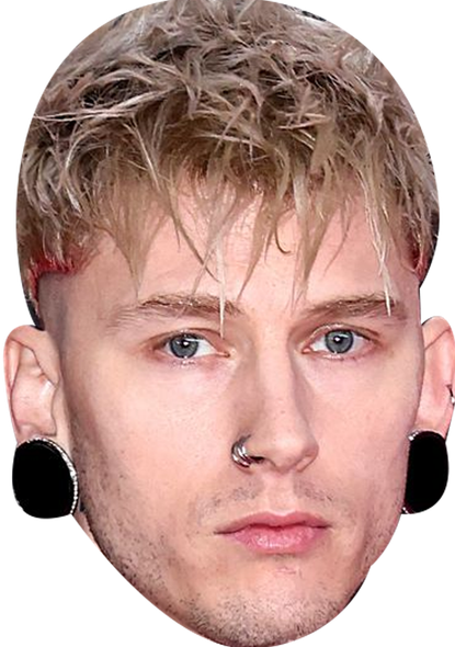 Mgk Celebrity Party Face Mask | Fancy Dress Cardboard Mask