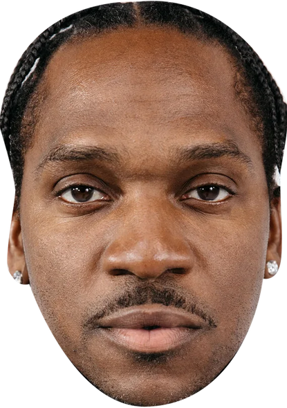 Pusha T Celebrity Party Face Mask | Fancy Dress Cardboard Mask