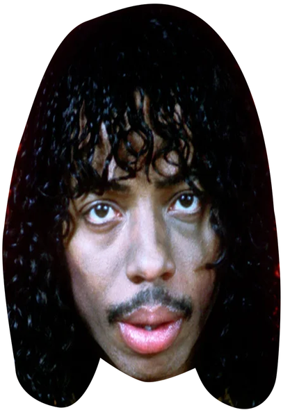 Rick James Celebrity Party Face Mask | Fancy Dress Cardboard Mask
