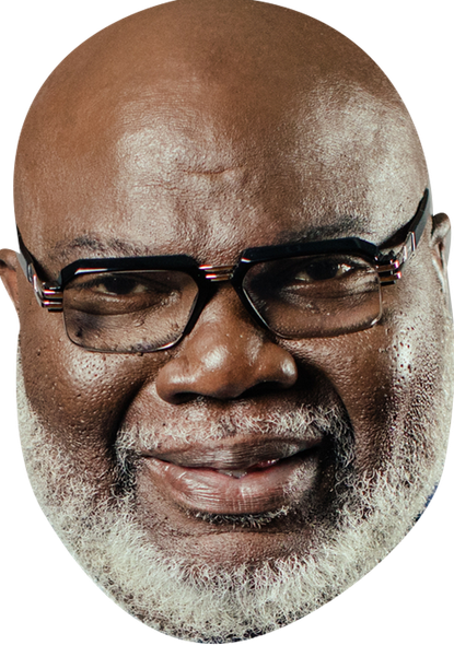 Td Jakes Celebrity Party Face Mask | Fancy Dress Cardboard Mask