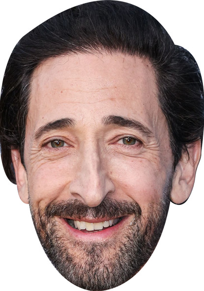 Adrien Brody 2025 Celebrity Party Face Mask | Fancy Dress Cardboard Mask